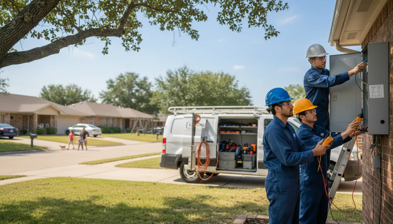 Certified electrician providing emergency electrical services in Queen City, TX